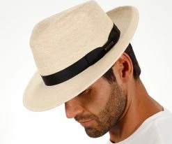 Men Rushmore - Stetson Palm Straw Fedora Hat