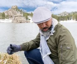 Men Walrus Hats Luxe Checkmate Duckbill Flat Cap