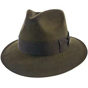 Buy ✨ Phantom - Brown Fur Felt Authentic Indiana Jones Fedora Hat - IJ554 ⭐ 1 Phantom - Brown Fur Felt Authentic Indiana Jones Fedora Hat - IJ554