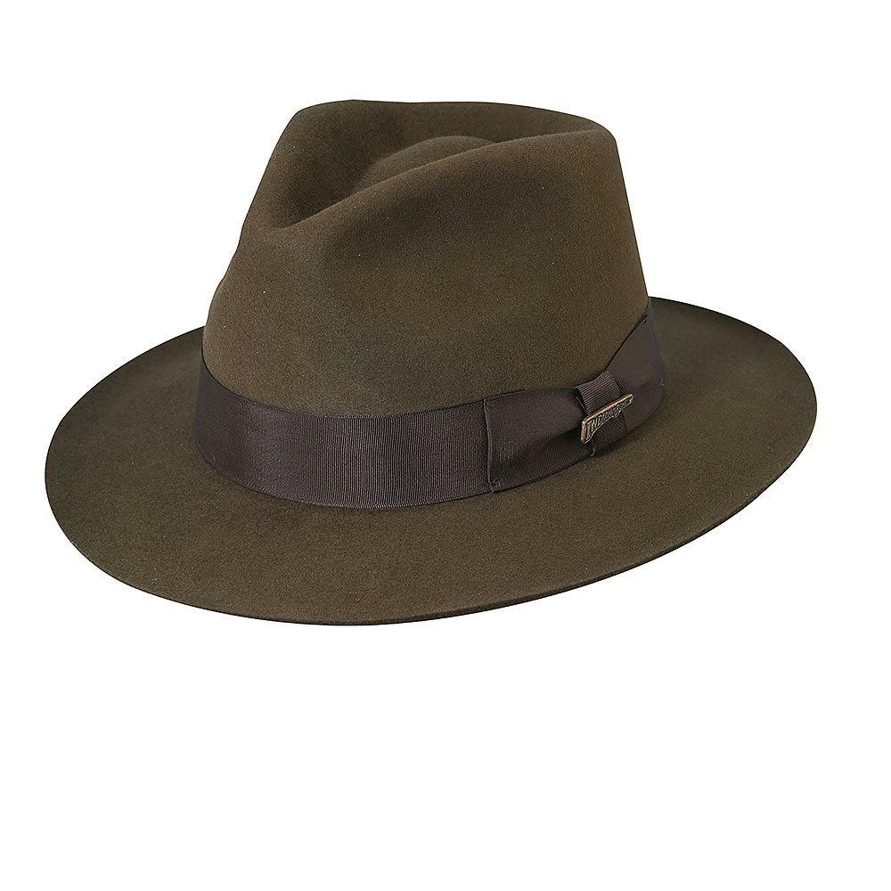 Buy ✨ Phantom - Brown Fur Felt Authentic Indiana Jones Fedora Hat - IJ554 ⭐ 2 Phantom - Brown Fur Felt Authentic Indiana Jones Fedora Hat - IJ554