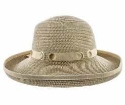 Straw Bretton - Jeanne Simmons Cotton Toyo Straw Bretton Hat - 8339 Men