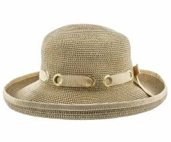 Straw Bretton - Jeanne Simmons Cotton Toyo Straw Bretton Hat - 8339 Men