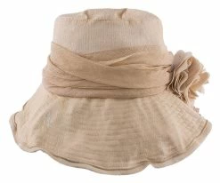 Birdie - Jeanne Simmons Wine Nylon Wide Brim Hat - 4006