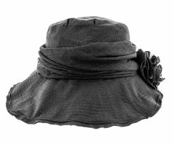 Birdie - Jeanne Simmons Wine Nylon Wide Brim Hat - 4006