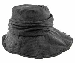 Birdie - Jeanne Simmons Wine Nylon Wide Brim Hat - 4006