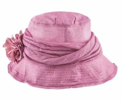 Birdie - Jeanne Simmons Wine Nylon Wide Brim Hat - 4006