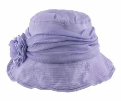 Birdie - Jeanne Simmons Wine Nylon Wide Brim Hat - 4006