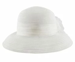 Men Black Flower - Jeanne Simmons Cream Poly Bucket Hat - 6454