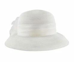 Men Black Flower - Jeanne Simmons Cream Poly Bucket Hat - 6454