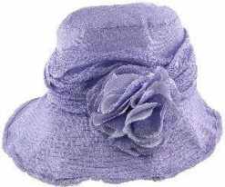 Birdie - Jeanne Simmons Wine Nylon Wide Brim Hat - 4006