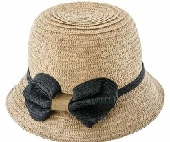 Straw Bow - Jeanne Simmons Toyo Straw Bucket Hat - 8230 Men