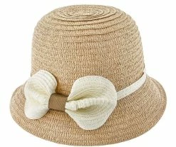 Straw Bow - Jeanne Simmons Toyo Straw Bucket Hat - 8230 Men