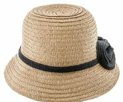 Straw Bow - Jeanne Simmons Toyo Straw Bucket Hat - 8230 Men