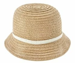 Straw Bow - Jeanne Simmons Toyo Straw Bucket Hat - 8230 Men