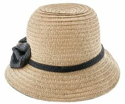 Straw Bow - Jeanne Simmons Toyo Straw Bucket Hat - 8230 Men