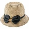 Straw Bow - Jeanne Simmons Toyo Straw Bucket Hat - 8230 Men
