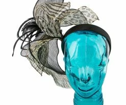 Men Wings - Jeanne Simmons Animal Print Sinamay Fascinator Hat - 4414