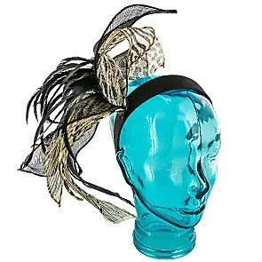 Promo ๐งจ Men Wings - Jeanne Simmons Animal Print Sinamay Fascinator Hat - 4414 ๐ 1 Men Wings - Jeanne Simmons Animal Print Sinamay Fascinator Hat - 4414