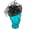 Feather - Jeanne Simmons Taupe Sinamay Fascinator Hat - 4396 Men