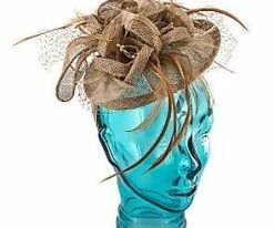 Promo โจ Feather - Jeanne Simmons Taupe Sinamay Fascinator Hat - 4396 Men ๐คฉ 29 Feather - Jeanne Simmons Taupe Sinamay Fascinator Hat - 4396 Men
