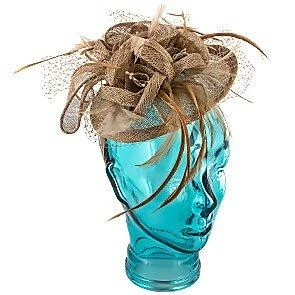 Promo โจ Feather - Jeanne Simmons Taupe Sinamay Fascinator Hat - 4396 Men ๐คฉ 15 Feather - Jeanne Simmons Taupe Sinamay Fascinator Hat - 4396 Men