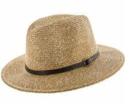 Band - Jeanne Simmons Toyo Straw Fedora Hat - 6819