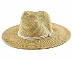 Summer - Jeanne Simmons Toyo Straw Wide Brim Fedora Hat - 6966 Men