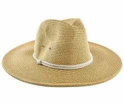 Summer - Jeanne Simmons Toyo Straw Wide Brim Fedora Hat - 6966 Men