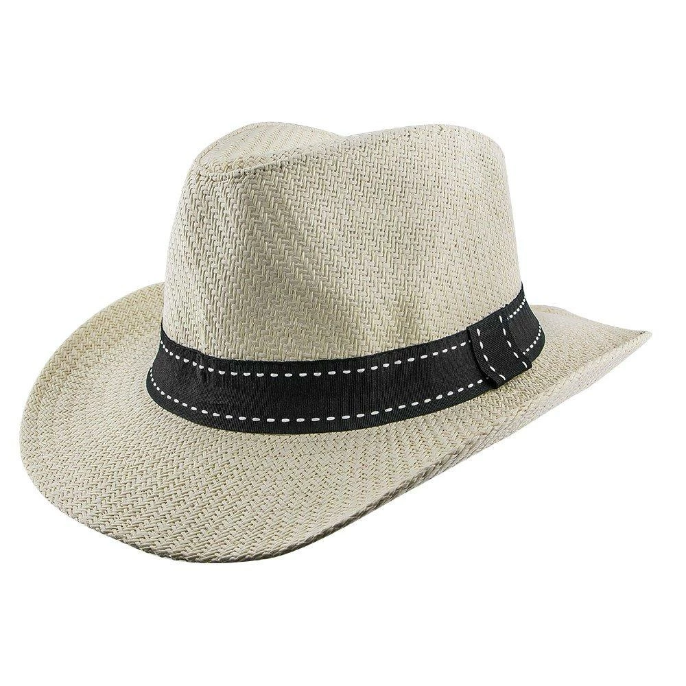 Flash Sale โ Men Tip - Jeanne Simmons Toyo Straw Fedora Hat - 6800 ๐ 4 Men Tip - Jeanne Simmons Toyo Straw Fedora Hat - 6800