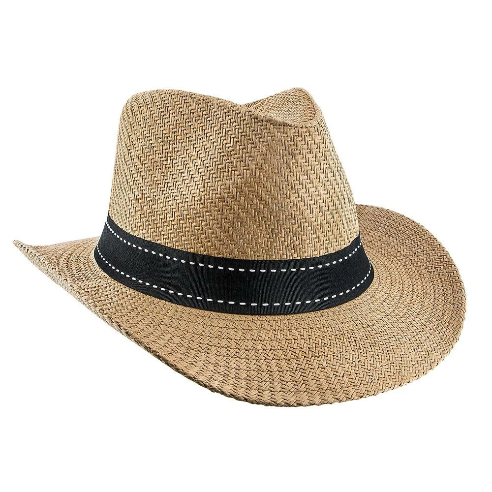 Flash Sale โ Men Tip - Jeanne Simmons Toyo Straw Fedora Hat - 6800 ๐ 9 Men Tip - Jeanne Simmons Toyo Straw Fedora Hat - 6800