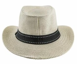 Flash Sale โ Men Tip - Jeanne Simmons Toyo Straw Fedora Hat - 6800 ๐ 29 Men Tip - Jeanne Simmons Toyo Straw Fedora Hat - 6800