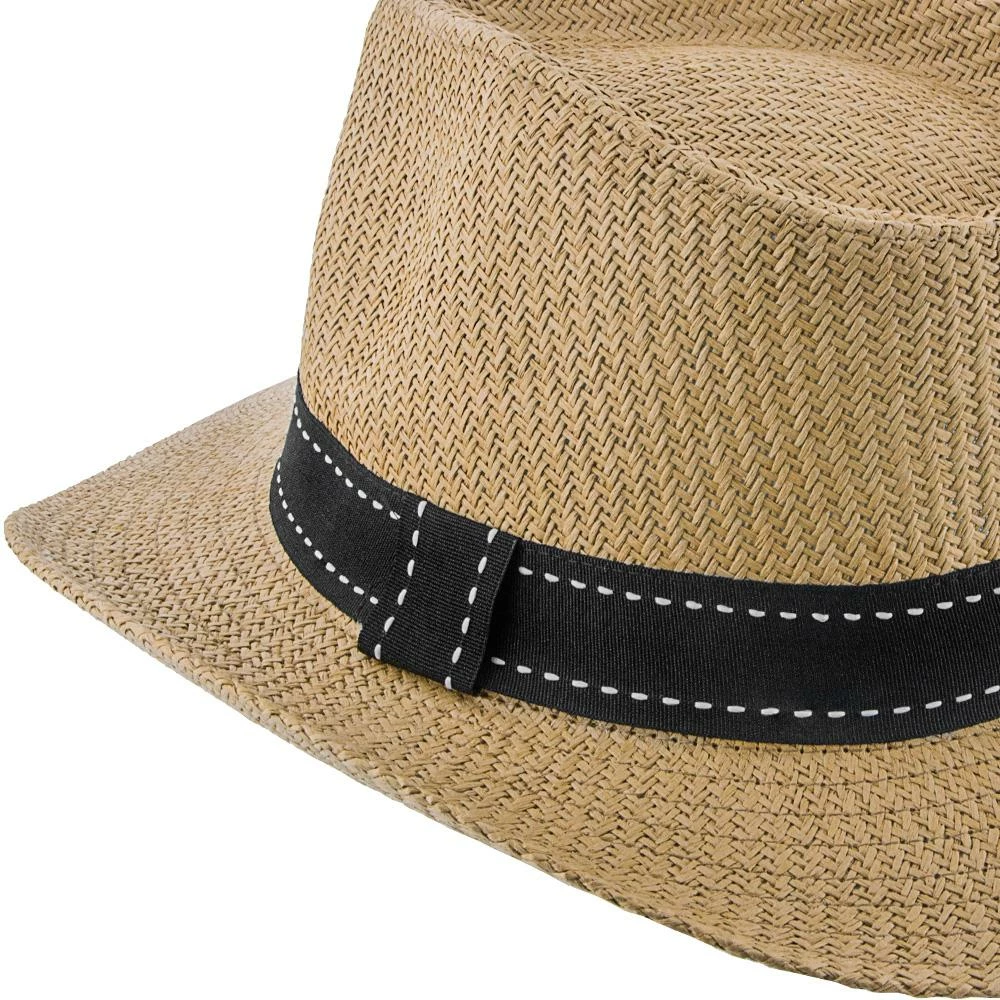 Flash Sale โ Men Tip - Jeanne Simmons Toyo Straw Fedora Hat - 6800 ๐ 14 Men Tip - Jeanne Simmons Toyo Straw Fedora Hat - 6800