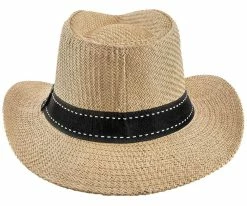 Flash Sale โ Men Tip - Jeanne Simmons Toyo Straw Fedora Hat - 6800 ๐ 31 Men Tip - Jeanne Simmons Toyo Straw Fedora Hat - 6800
