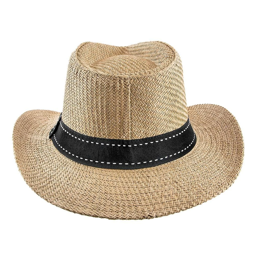 Flash Sale โ Men Tip - Jeanne Simmons Toyo Straw Fedora Hat - 6800 ๐ 12 Men Tip - Jeanne Simmons Toyo Straw Fedora Hat - 6800