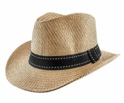 Flash Sale โ Men Tip - Jeanne Simmons Toyo Straw Fedora Hat - 6800 ๐ 19 Men Tip - Jeanne Simmons Toyo Straw Fedora Hat - 6800