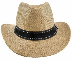 Men Tip - Jeanne Simmons Toyo Straw Fedora Hat - 6800