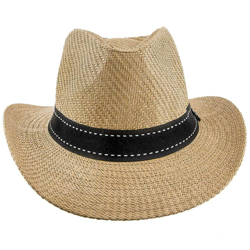 Flash Sale โ Men Tip - Jeanne Simmons Toyo Straw Fedora Hat - 6800 ๐ 2 Men Tip - Jeanne Simmons Toyo Straw Fedora Hat - 6800