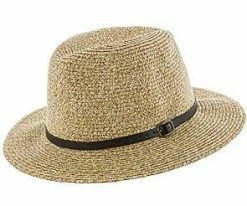 Band - Jeanne Simmons Toyo Straw Fedora Hat - 6819