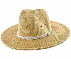 Summer - Jeanne Simmons Toyo Straw Wide Brim Fedora Hat - 6966 Men