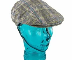 Spring - Jeanne Simmons Poly Adjustable Neon Plaid Ivy Cap - 6803 Men