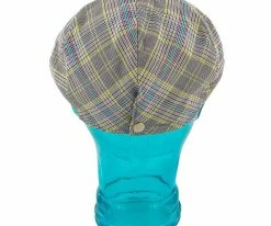 Spring - Jeanne Simmons Poly Adjustable Neon Plaid Ivy Cap - 6803 Men