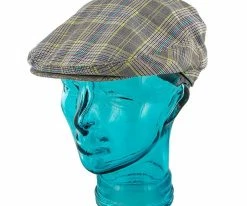 Spring - Jeanne Simmons Poly Adjustable Neon Plaid Ivy Cap - 6803 Men