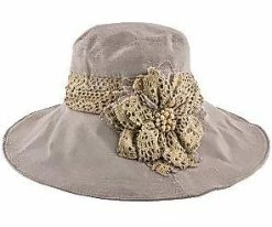 Wide N' Soft - Jeanne Simmons Mocha Poly Wide Brim Hat - 4006 Men