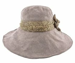 Wide N' Soft - Jeanne Simmons Mocha Poly Wide Brim Hat - 4006 Men