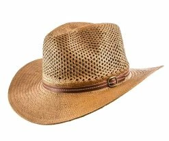 Men Weave Crown - Jeanne Simmons Toyo Straw Outback Hat - 6748