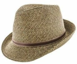 Chicago - Jeanne Simmons Paper Braid Trilby Fedora Hat - 8531