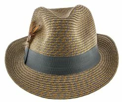 Buy โ๏ธ Chameleon - Jeanne Simmons Toyo Straw Trilby Fedora Hat - 6965 Men ๐ 7 Chameleon - Jeanne Simmons Toyo Straw Trilby Fedora Hat - 6965 Men