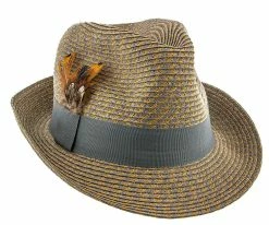 Buy โ๏ธ Chameleon - Jeanne Simmons Toyo Straw Trilby Fedora Hat - 6965 Men ๐ 8 Chameleon - Jeanne Simmons Toyo Straw Trilby Fedora Hat - 6965 Men