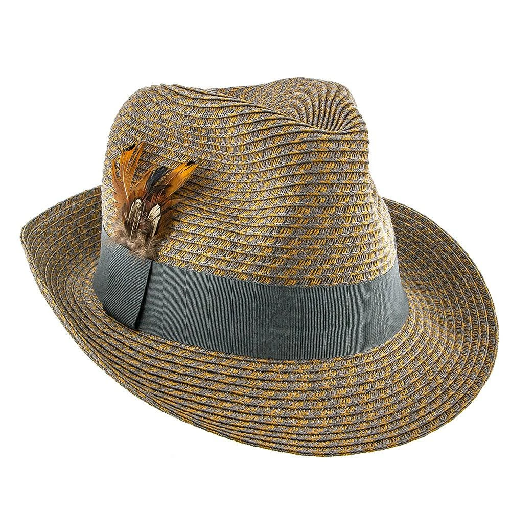 Buy โ๏ธ Chameleon - Jeanne Simmons Toyo Straw Trilby Fedora Hat - 6965 Men ๐ 4 Chameleon - Jeanne Simmons Toyo Straw Trilby Fedora Hat - 6965 Men
