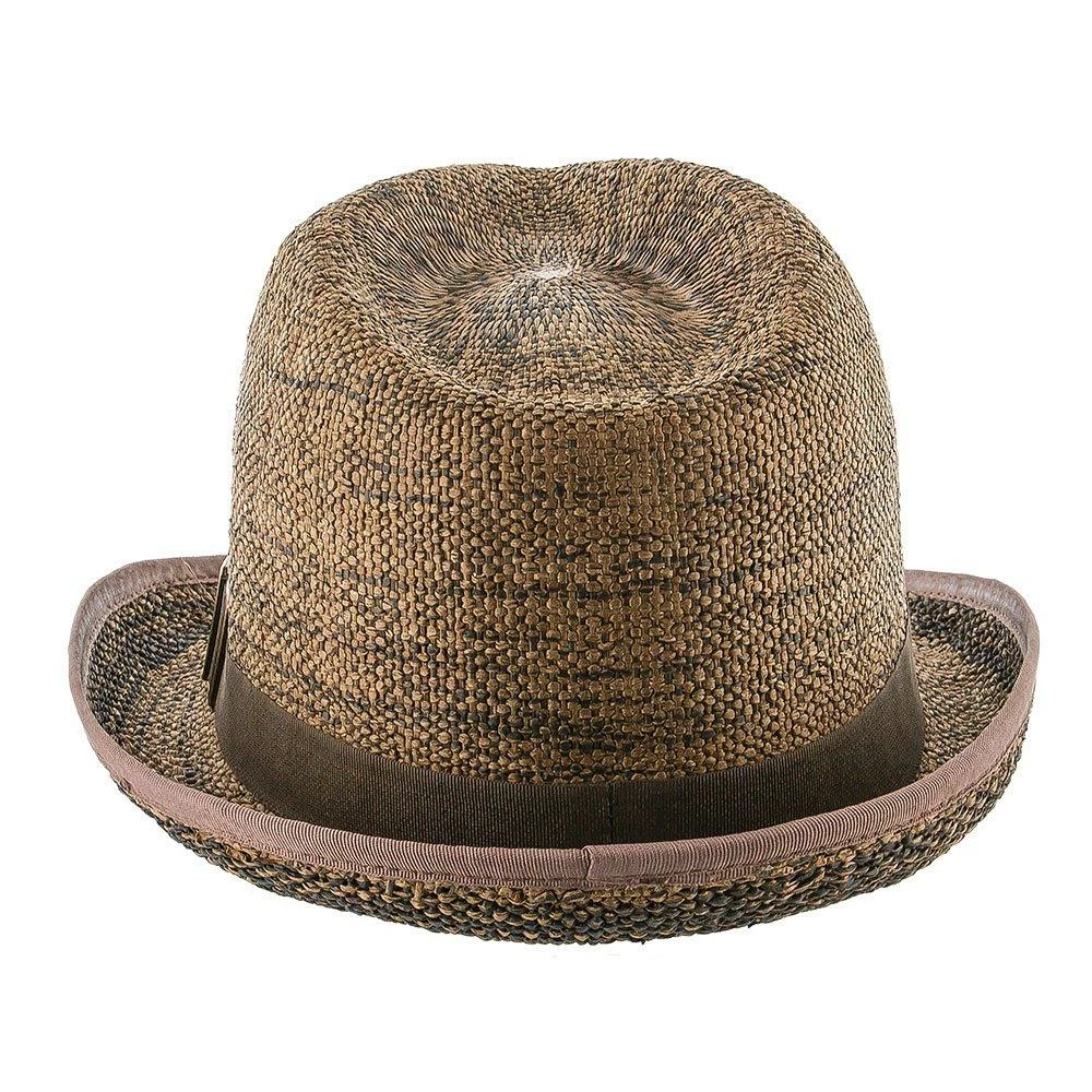 Coupon ๐ Chocolate - Jeanne Simmons Toyo Straw Trilby Fedora Hat - 6895 Men ๐ 5 Chocolate - Jeanne Simmons Toyo Straw Trilby Fedora Hat - 6895 Men